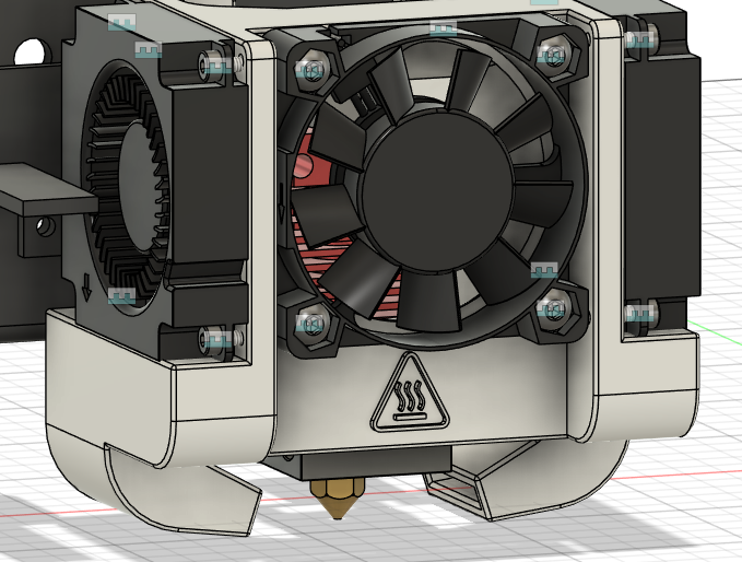 Ender-3 V2 Dual 4010 blower remix