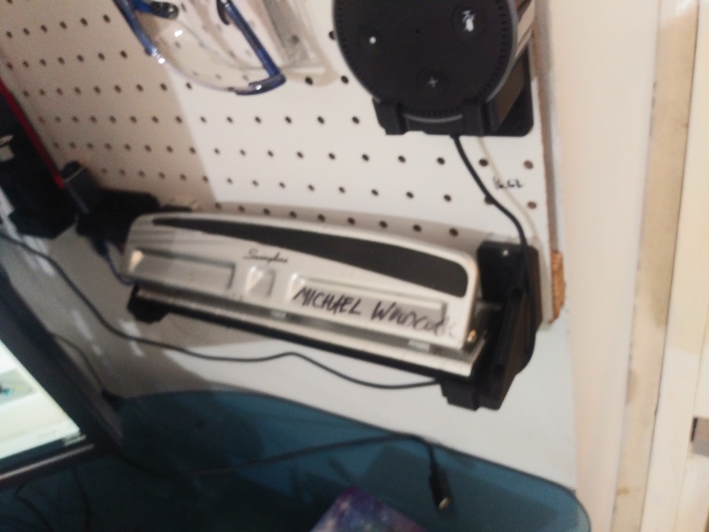 Peg Board Hole Punch Holder!