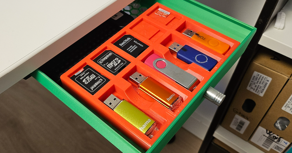 USB SD BOX ORG by AL-FI | Download free STL model | Printables.com