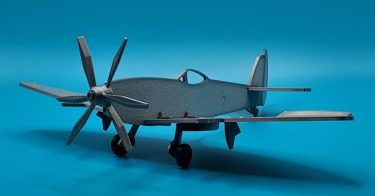 Supermarine Seafire Mk 47 - Contrarotating Props - Model Airplane Kit ...