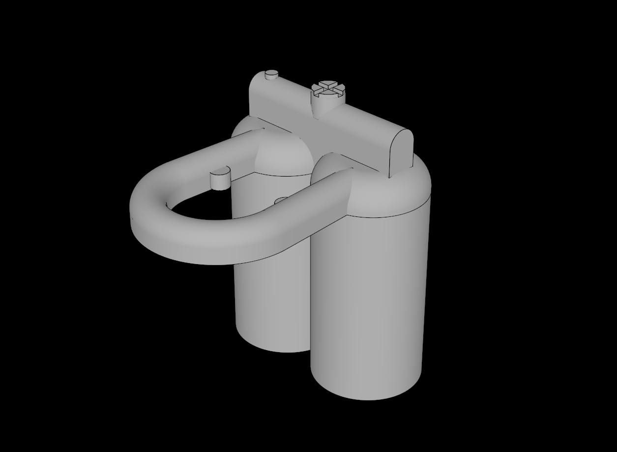 Lego Compatible (3838.dat) Minifig Airtanks