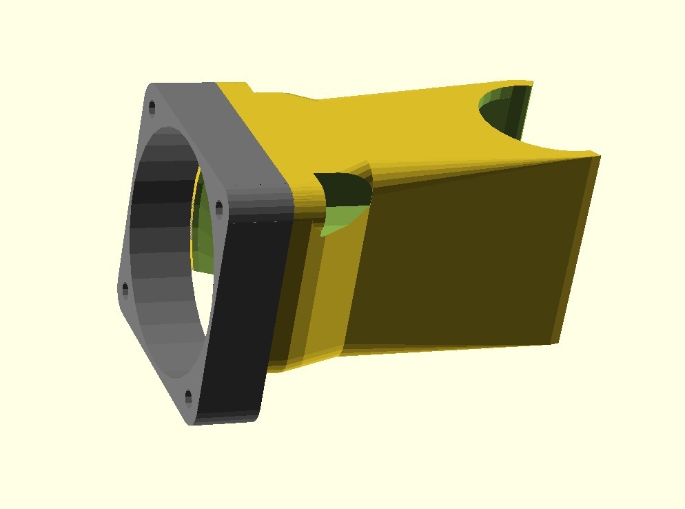 E3Dv6 Fan Duct for Mendel90 - Smuk remix