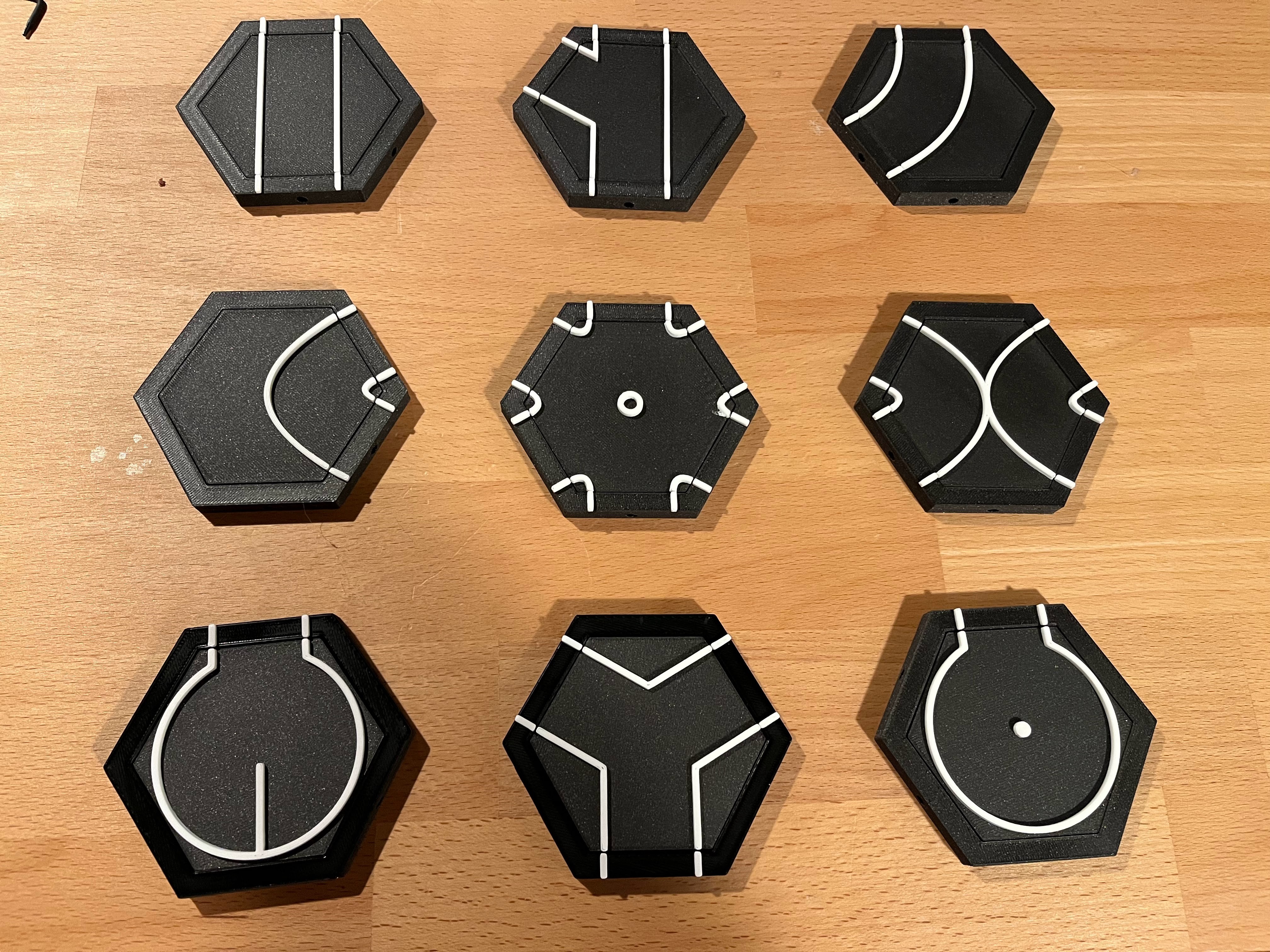 Simple Modular Magnetic Hexagon Roads