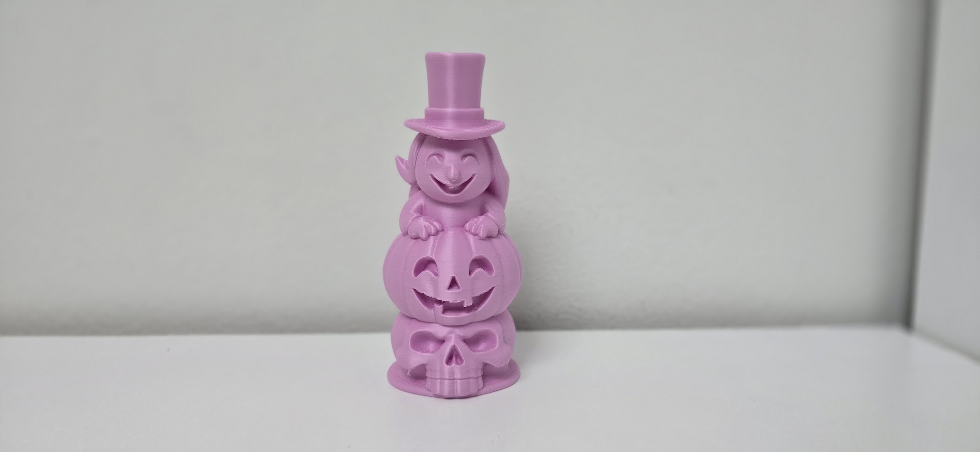Halloween Devil Stack – Skull, Pumpkin & Top Hat