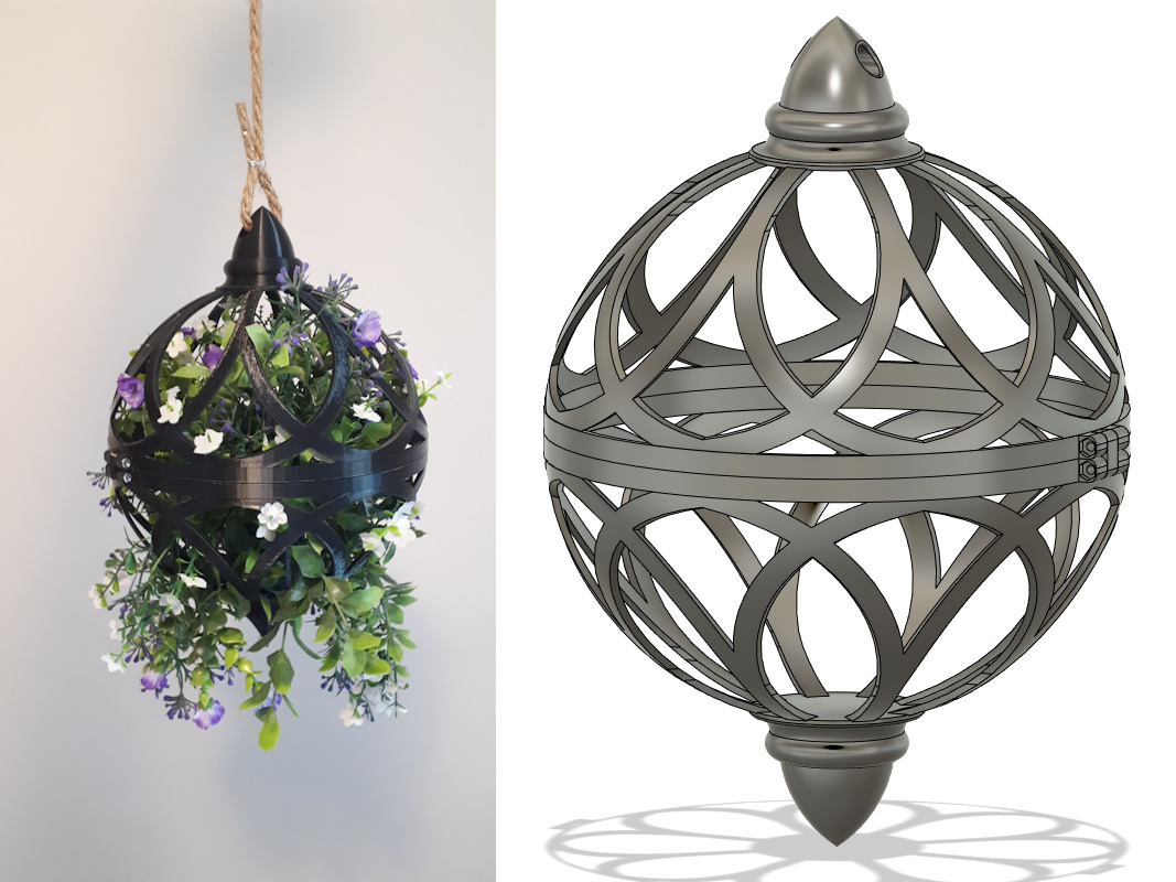 Hanging Orb Planter (for Artificial Plants Or Succulents) By Raleigh U 