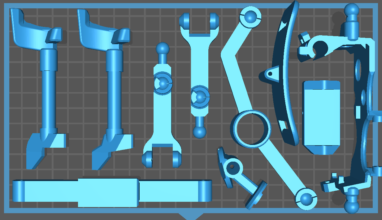 One-handed Xbox One Controller Right - Parts Separated 3D model thumbnail