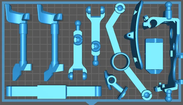 One-handed Xbox One Controller Right - Parts Separated