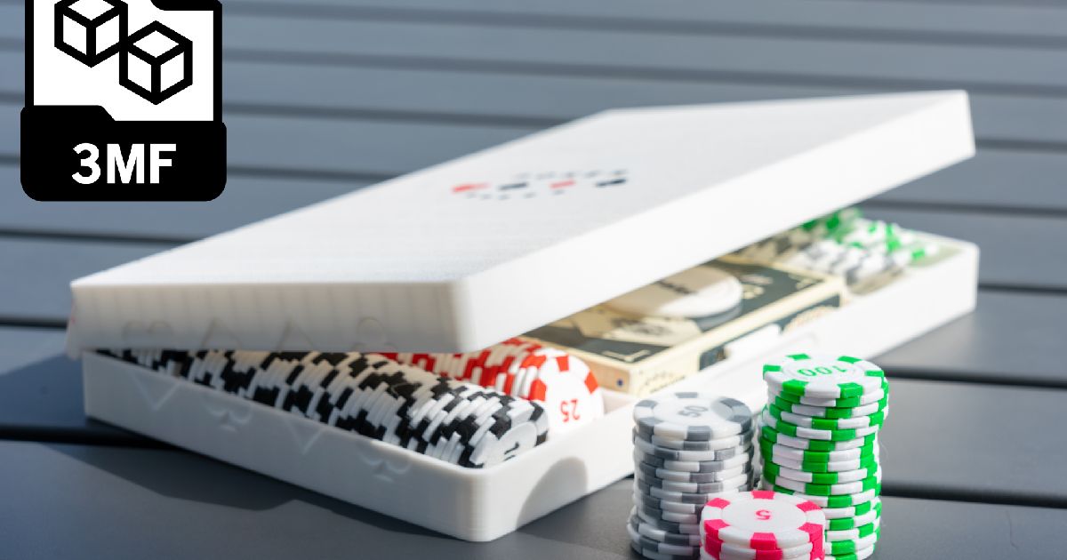 Poker set multicolor travel edition - print in place by BingoDesign ...
