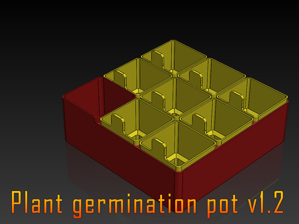 Plant germination pot