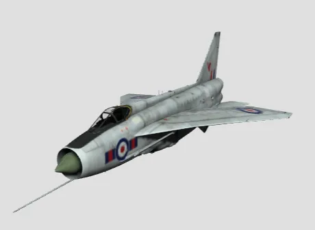 Lightning F6 British fighter jet