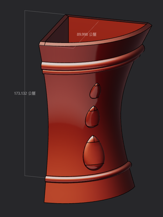 90 degree corner vase v1