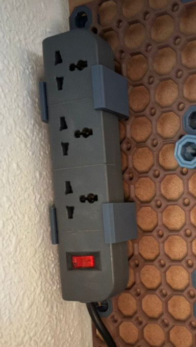 Multiboard Belkin Power Strip Mount - Multiconnect 3D model thumbnail