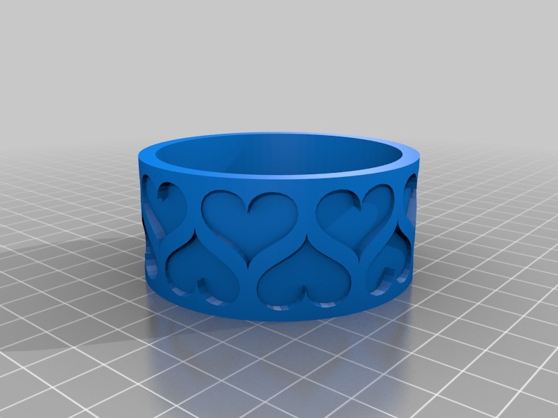 Bezier Heart Bracelet 60mm for My Wife