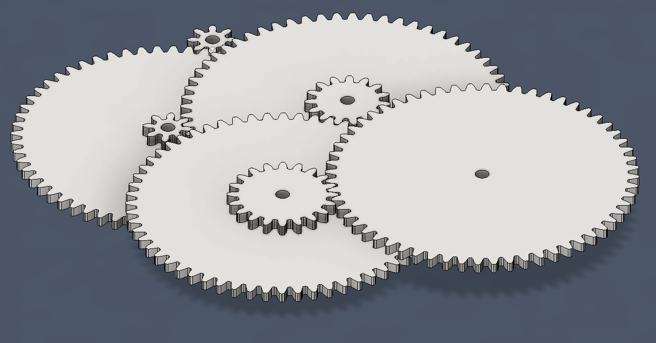 clock gear drive train - all the design criteria and calculations.