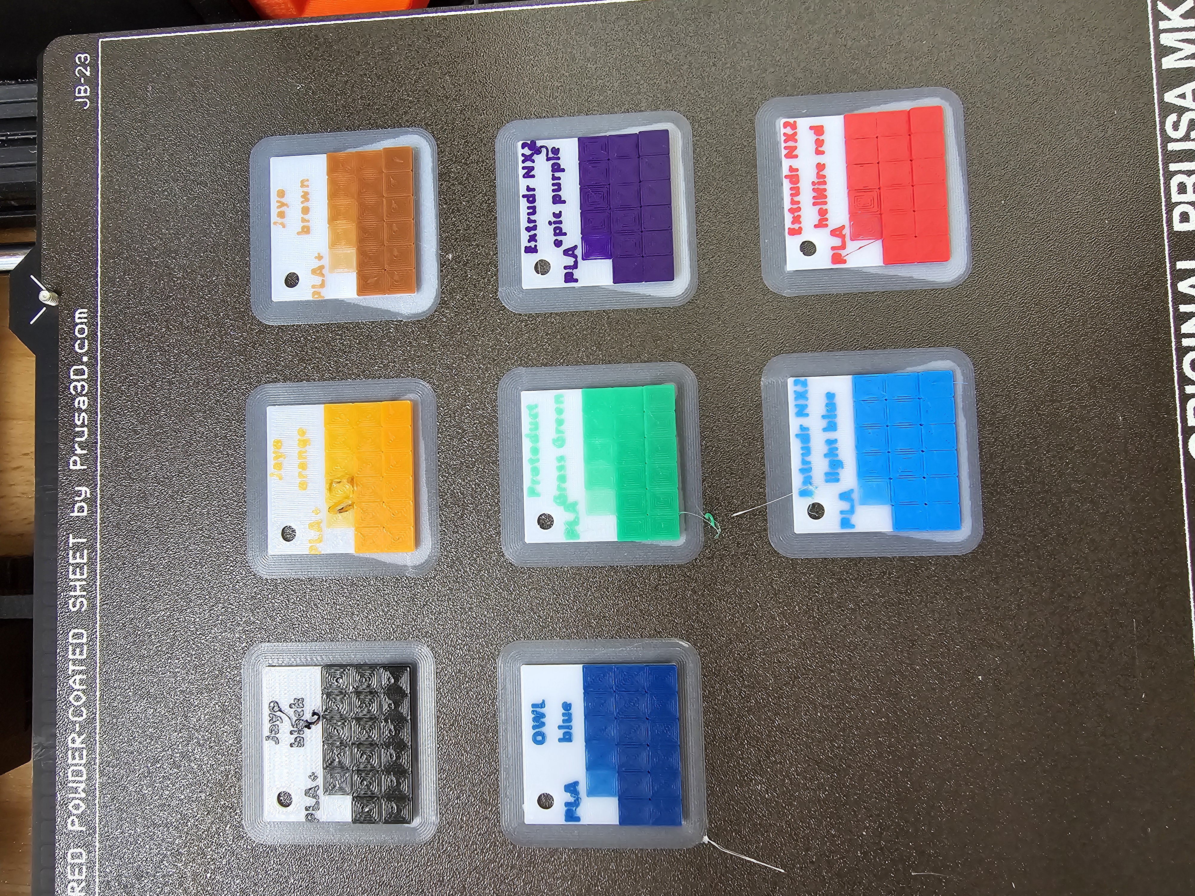 Batch Hueforge TD-Test - Calibrate all your Hueforge Filaments in one print!