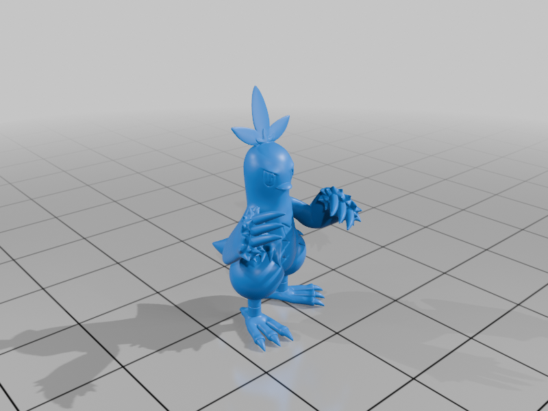 Pokemon Combusken #256 - Optimized for 3D Printing by 3Dprint1UP ...