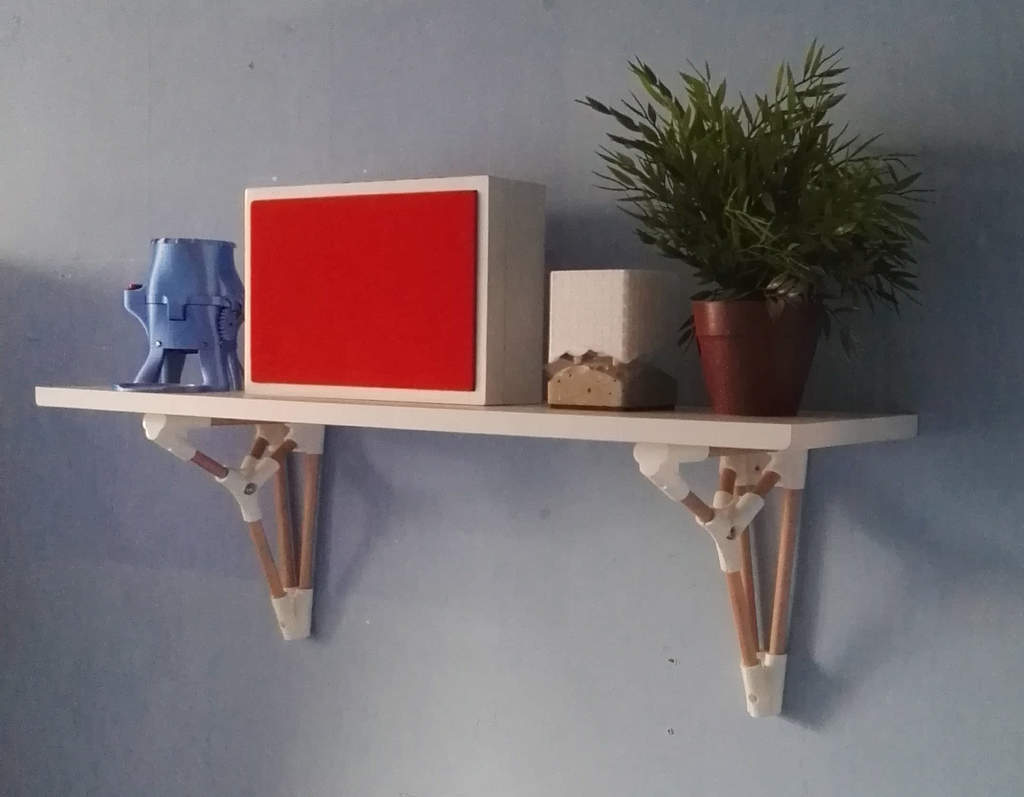 Miniatura 6 do modelo 3D Parametric Shelf Brackets