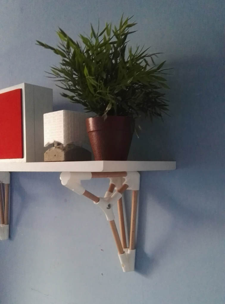 Miniatura 2 do modelo 3D Parametric Shelf Brackets