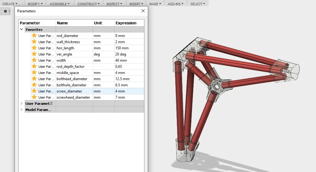 Miniatura 4 do modelo 3D Parametric Shelf Brackets