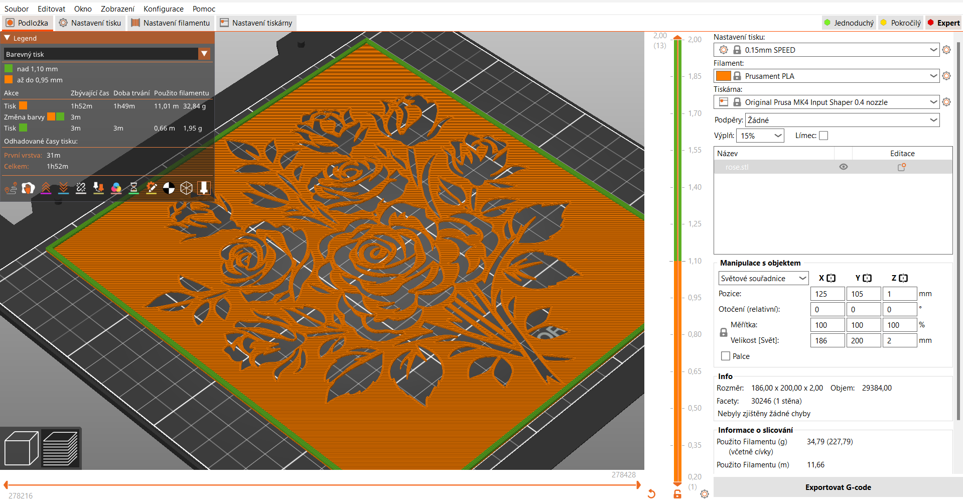Miniatura 3 do modelo 3D Stencil: Rose 1