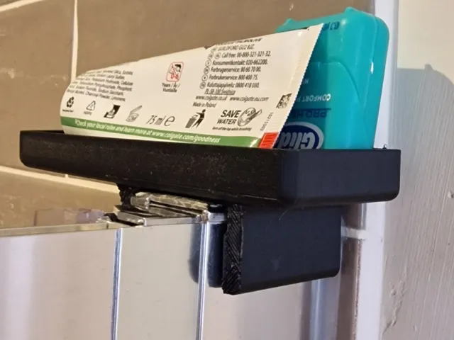 Shower Door Clip-On Storage