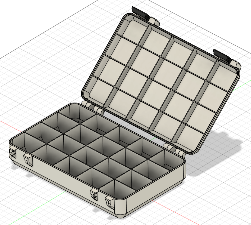 Hugo's SnapLock Storage Boxes with sorting tray (parametric)