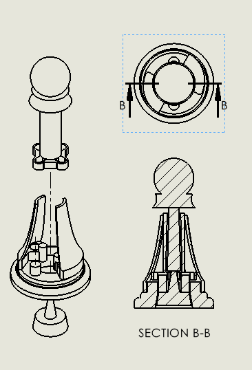 Miniatura 4 do modelo 3D Collapsible chess pawn