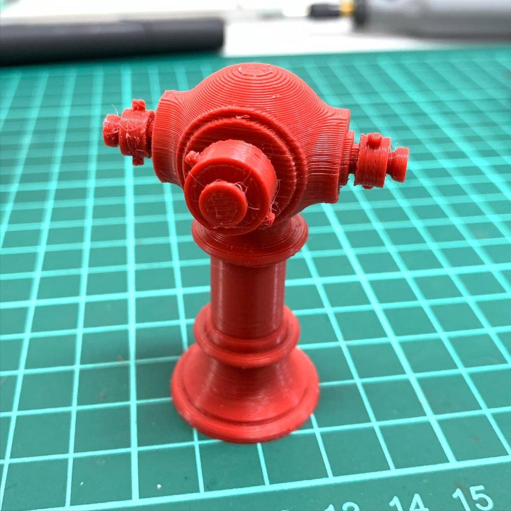 消防水龍頭 - 1:12 香港街道物件 (Fire Hydrant - 1:12 HK Local Miniature)
