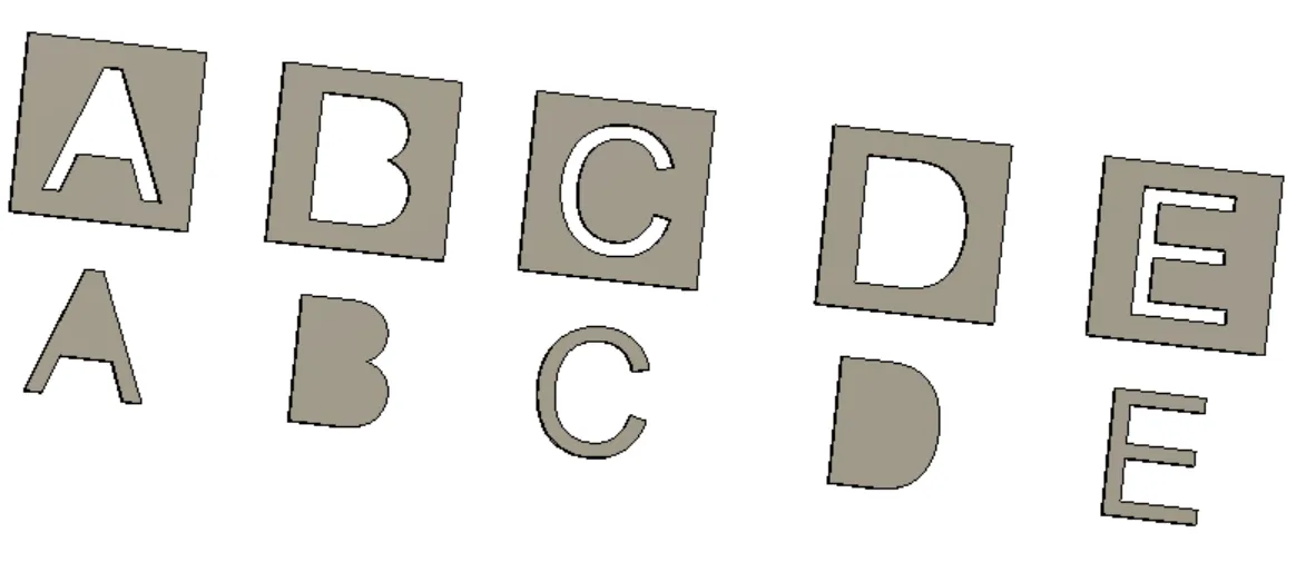 Letters by Nicola Dionigi | Download free STL model | Printables.com