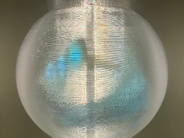 Two lost souls swimming in a fish bowl (lamp)