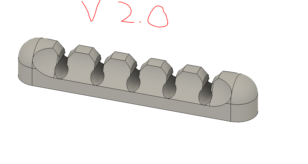 Miniatura 2 do modelo 3D cable holder