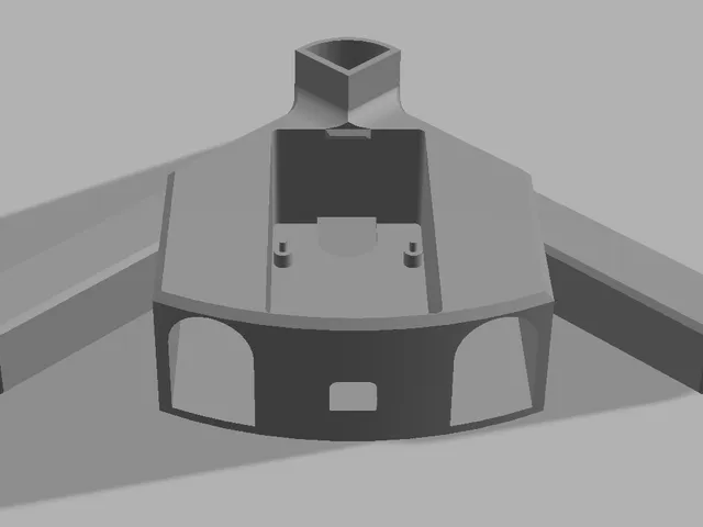 Floor lamp base for LED v-profile with pockets for adding weight for improved stability