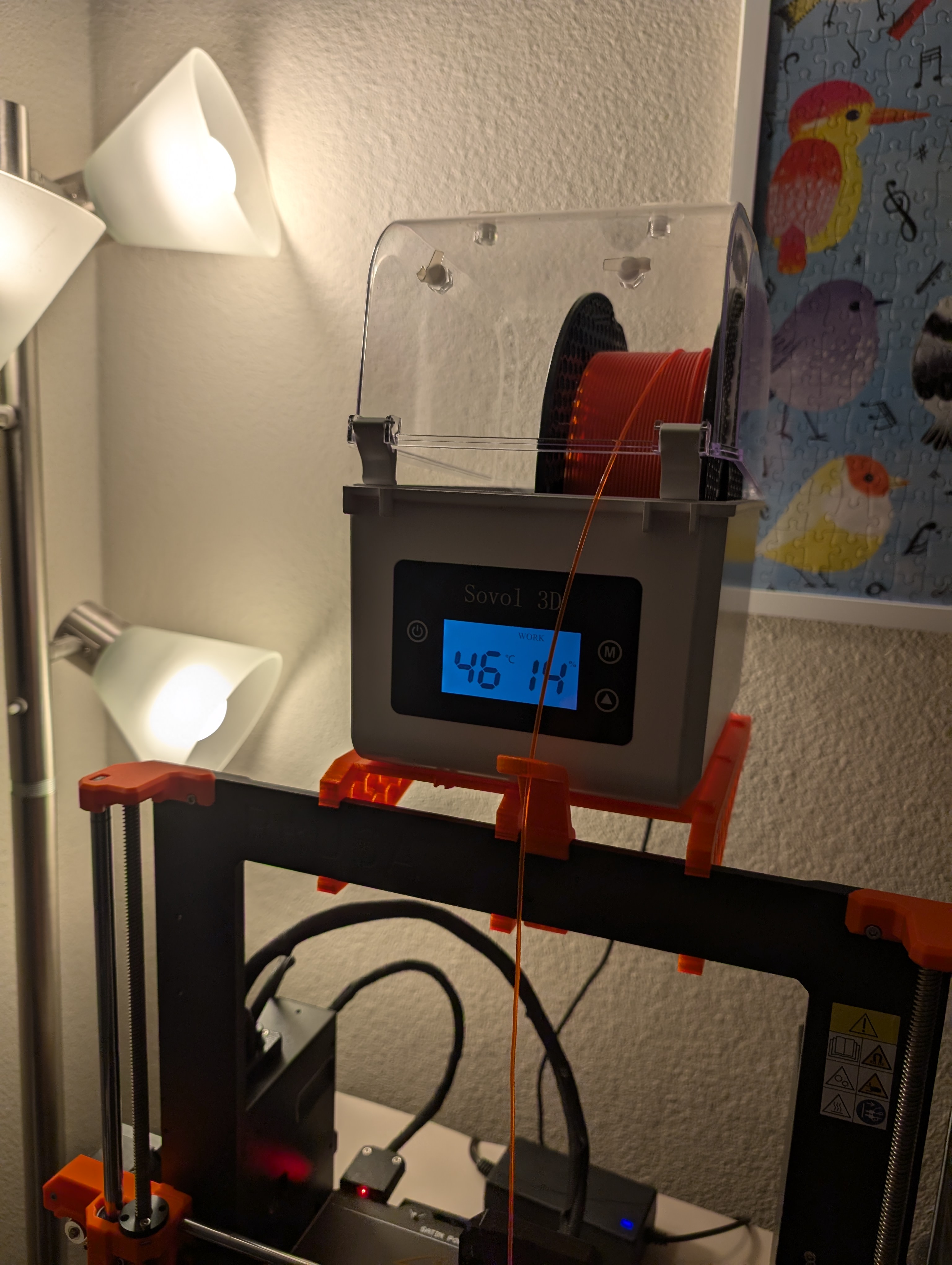 MK4 - Sovol 3D Dryer Shelf Mount - PETG
