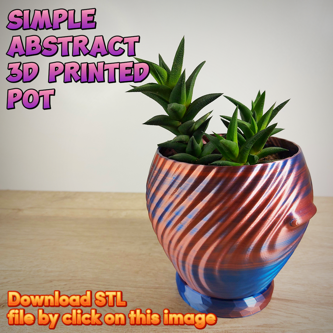 Abstract simple pot
