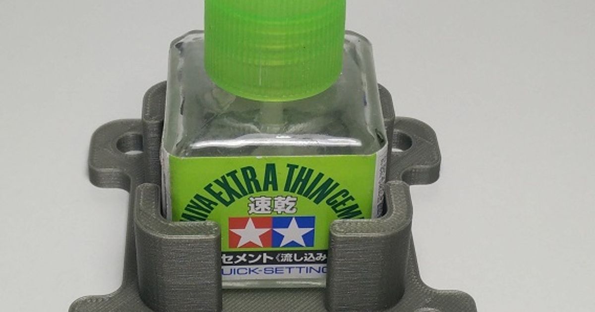 Ultimate Triple Glue Bottle Holder for Tamiya 