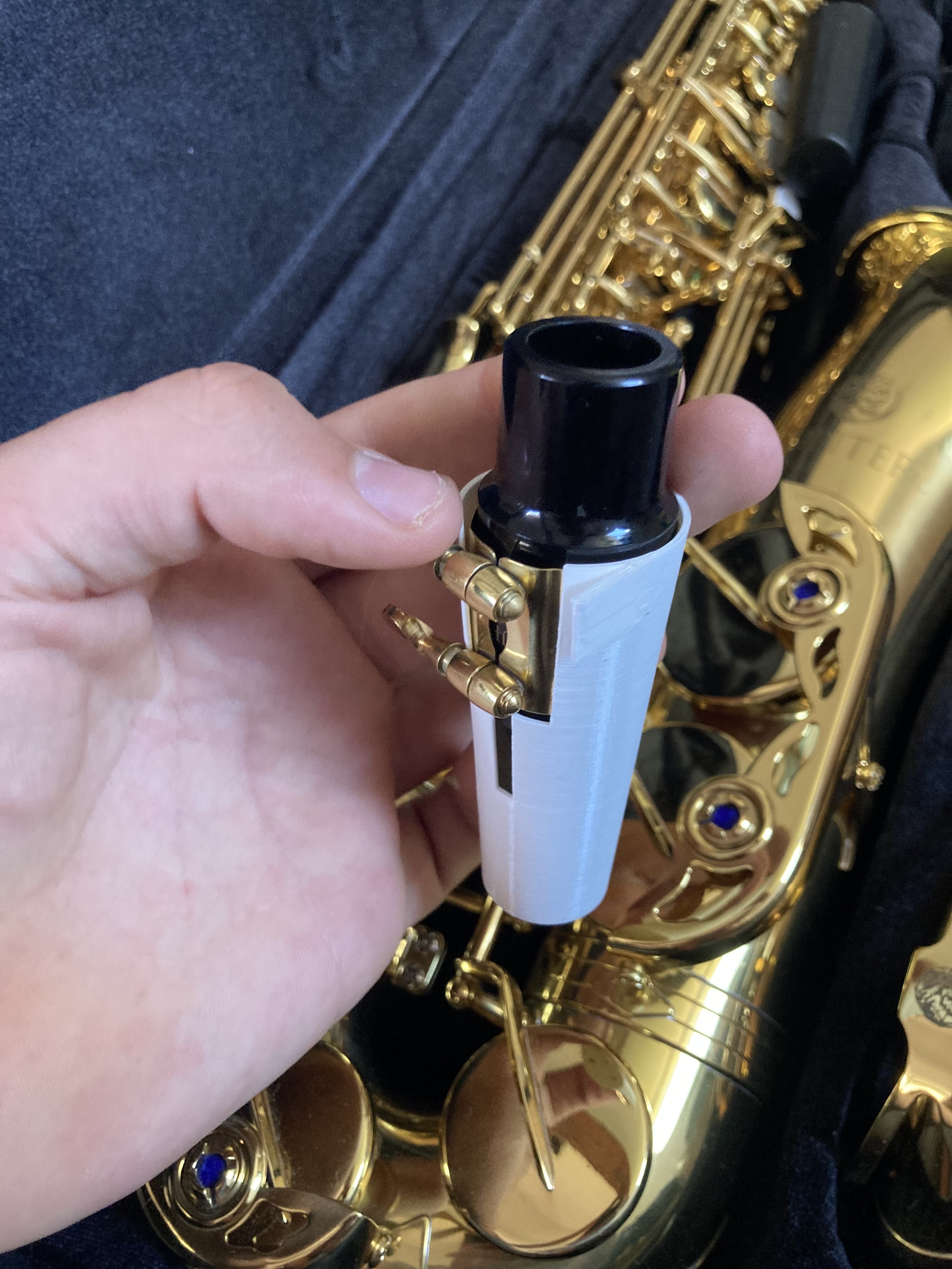 Saxophone Mouthpiece Holder