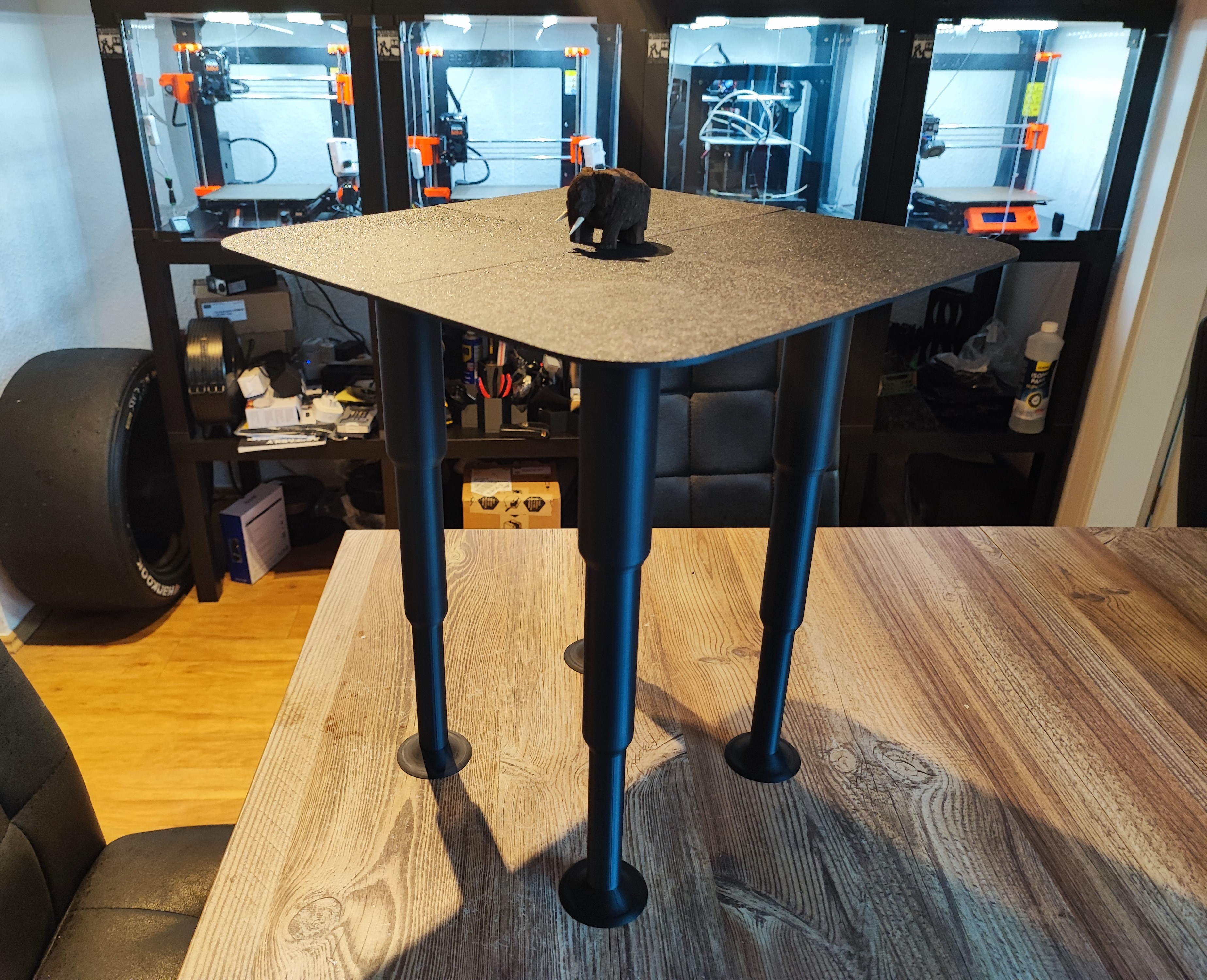 Telescopic Table with Threaded Security - Up to 423mm