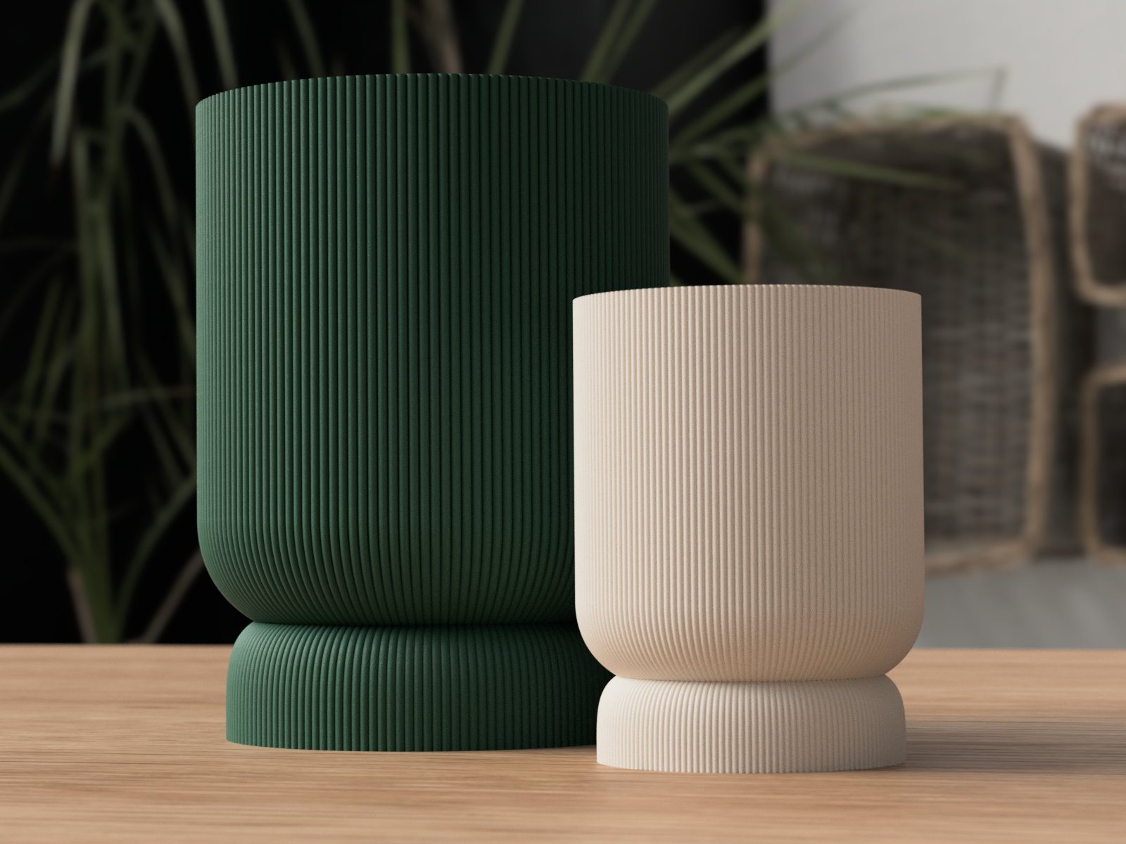 Planter with twist/lock drip tray by Sabre Design Download free STL