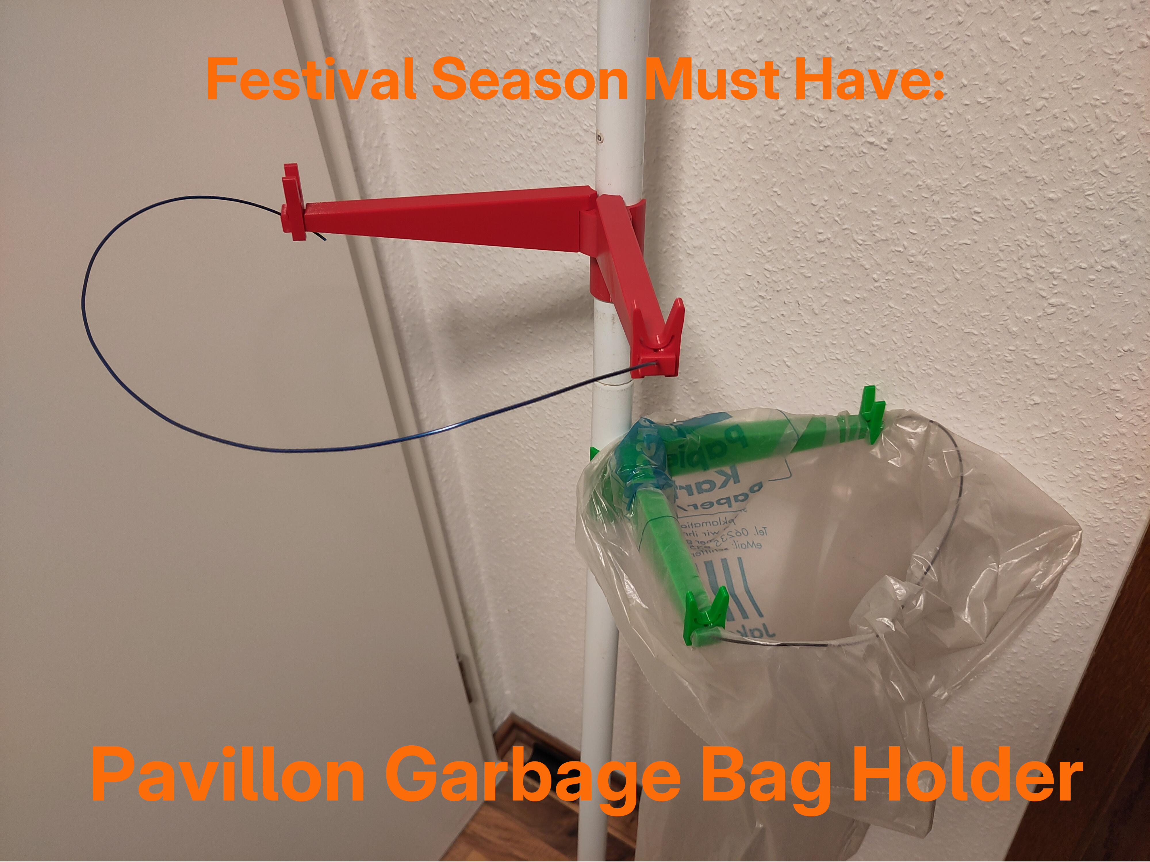 Garbage Bag Holder for Gazebo / Müllsackhalterung für Pavillon