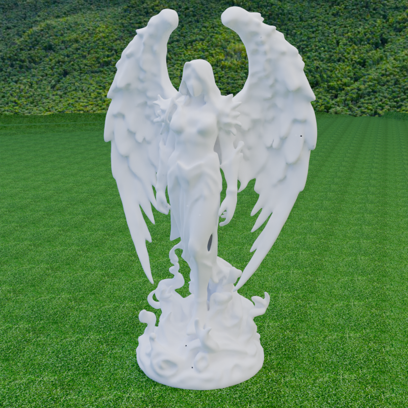 Miniatura 7 do modelo 3D Dark Angel Statue
