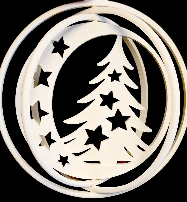 NEW Halfmoon Christmas Tree Rotating Ornament 2025 edition