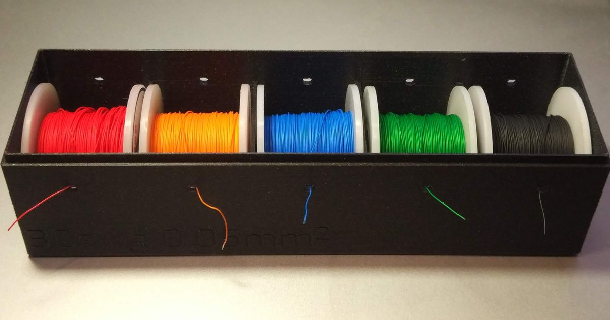 Customizable Cable/Wire dispenser by Rainer | Download free STL model ...