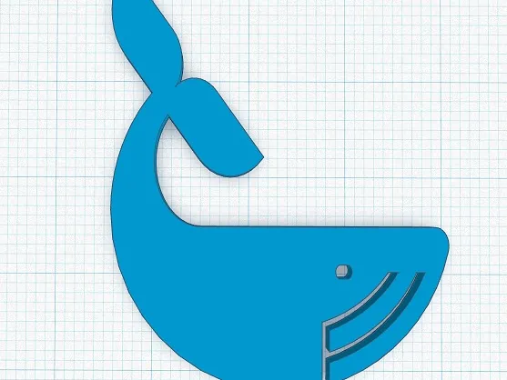 EARRING PENDANT WHALE BALLENA  ( remix)