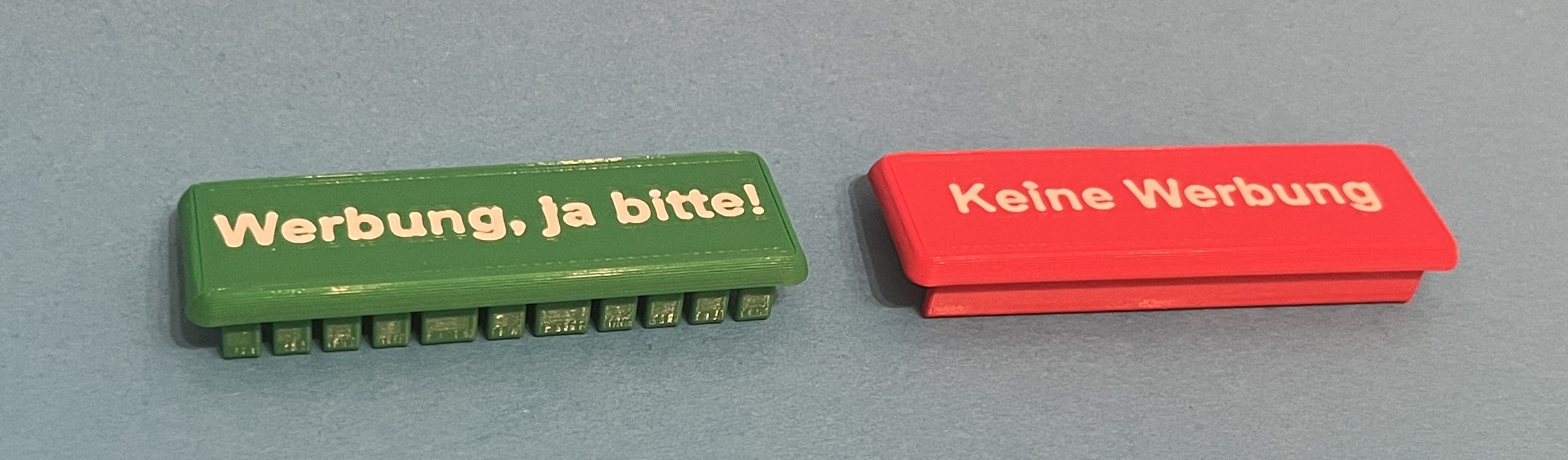 Nameplate for letterbox / Namensschild für Briefkasten