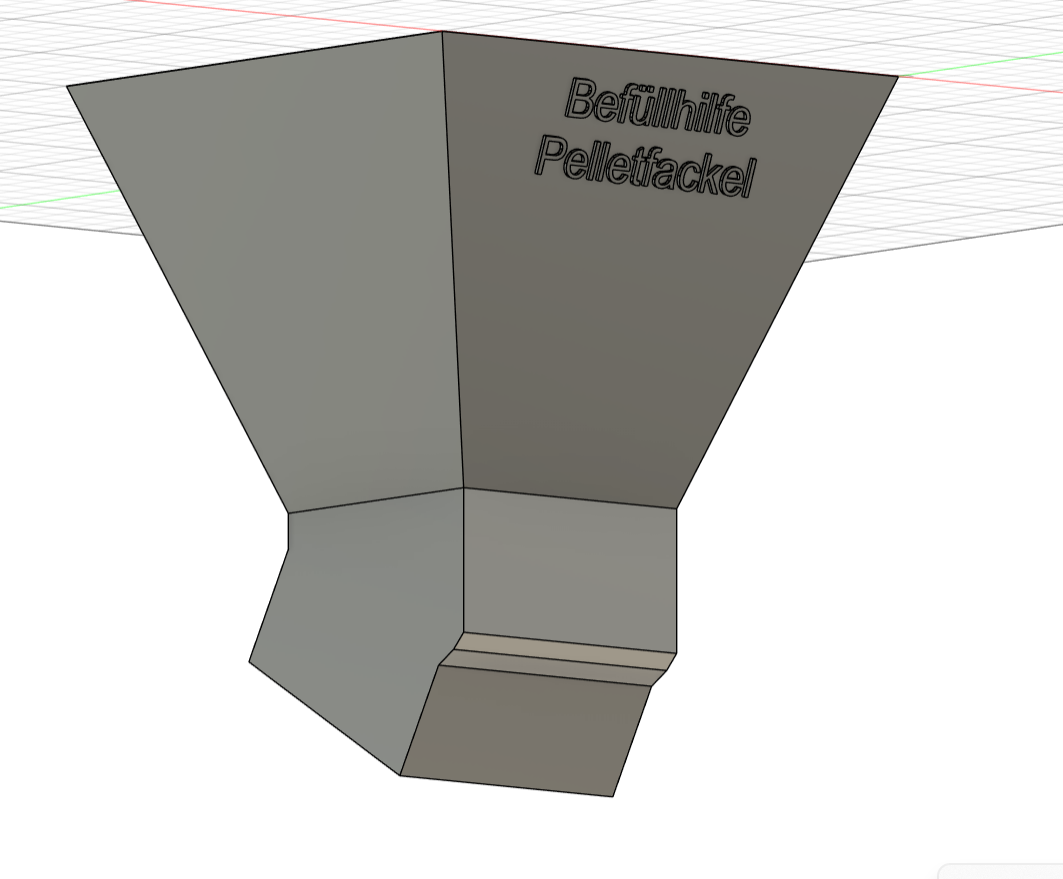Pelletfackel Befüllhilfe / Trichter