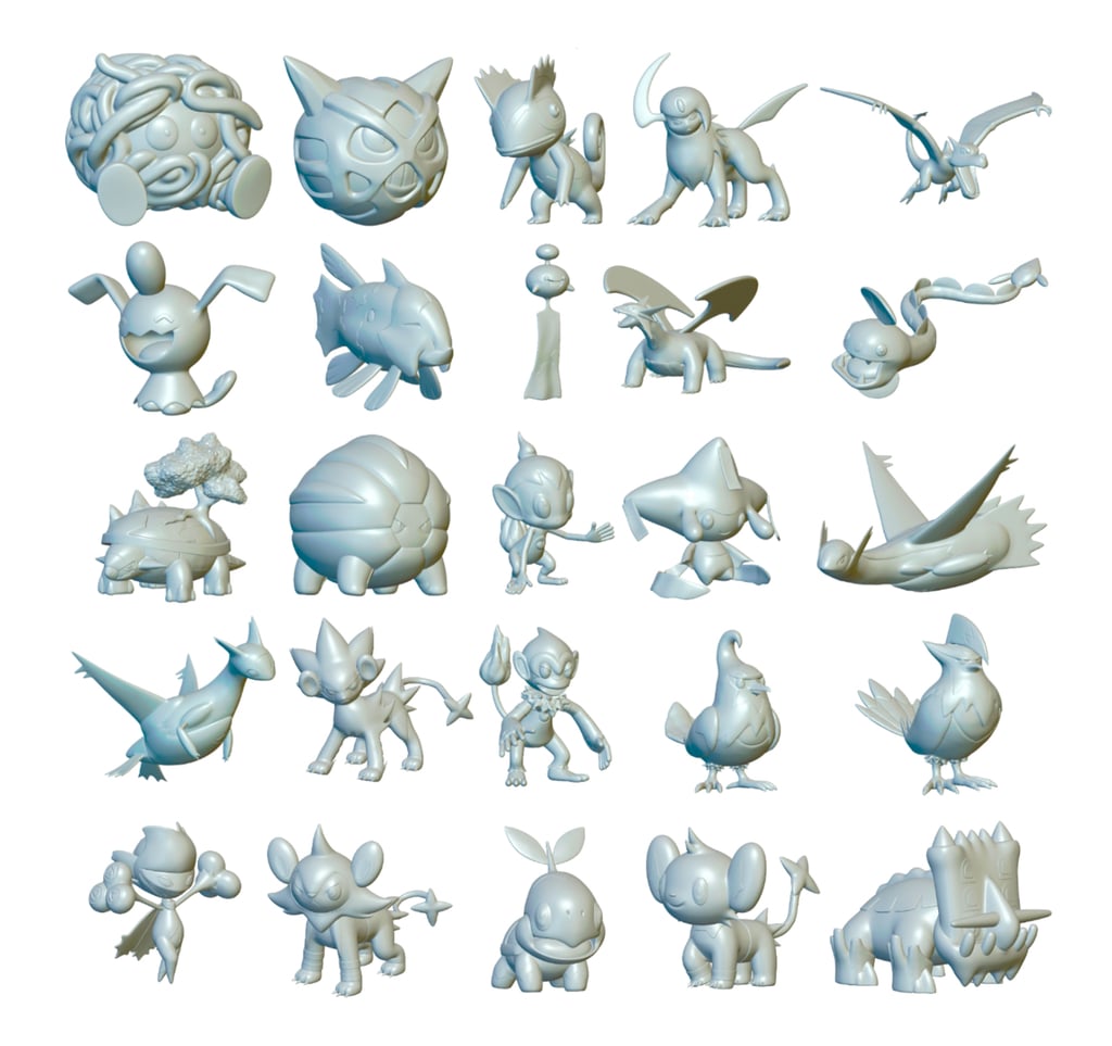 Free Pokemon Ultra Pack 394 So Far Optimized For 3d Printing By 3dprint1up Download 9060