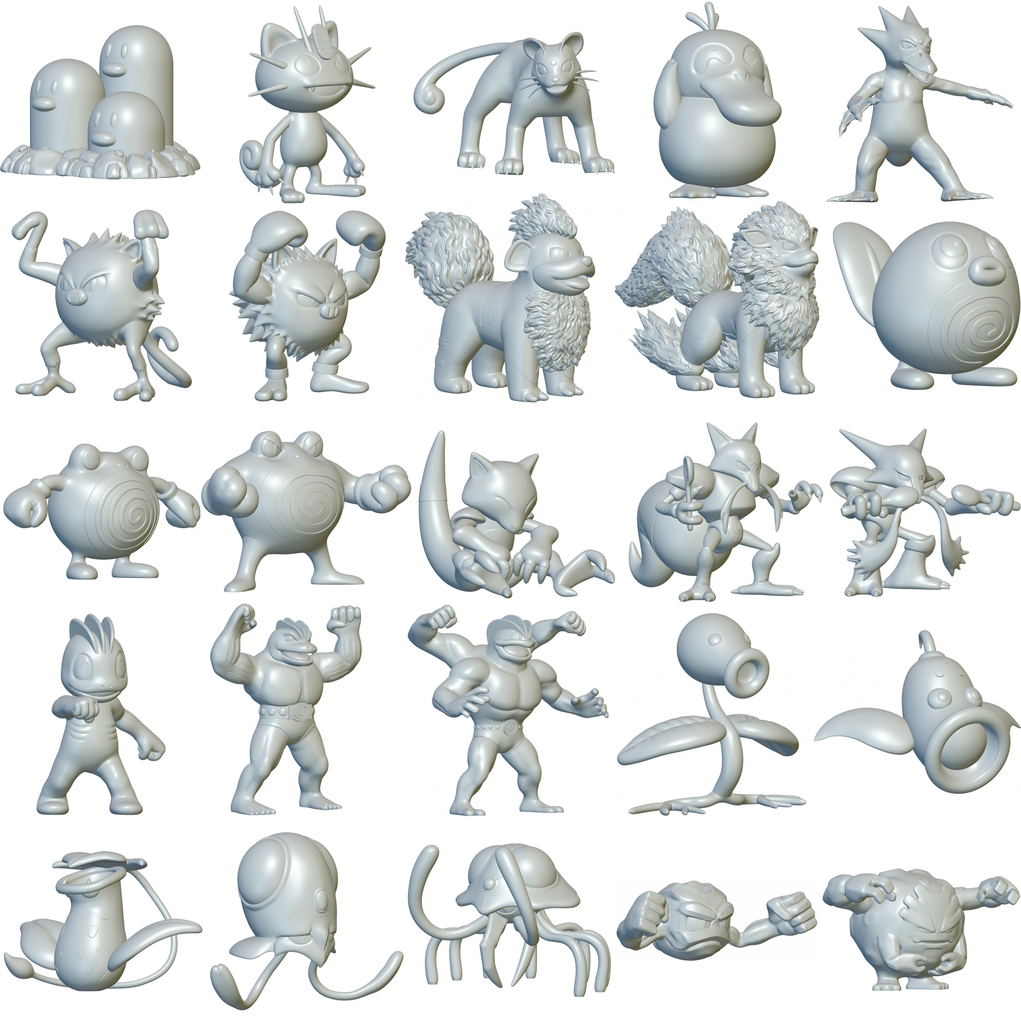 [FREE!] Pokemon ULTRA Pack (394 so far) - Optimized for 3D printing ...