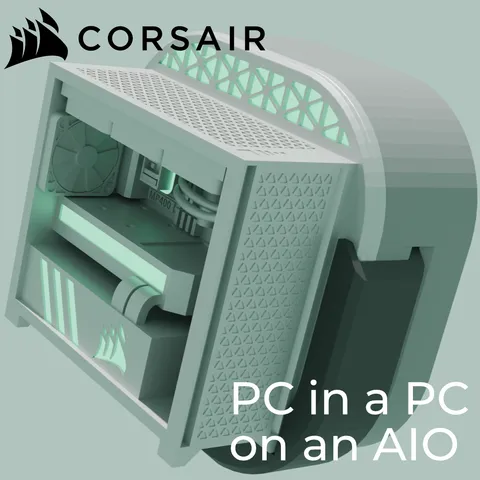 PC in a PC on an AIO (pump cap for corsair design contest)