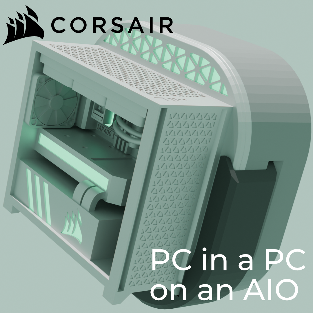 PC in a PC on an AIO (pump cap for corsair design contest)