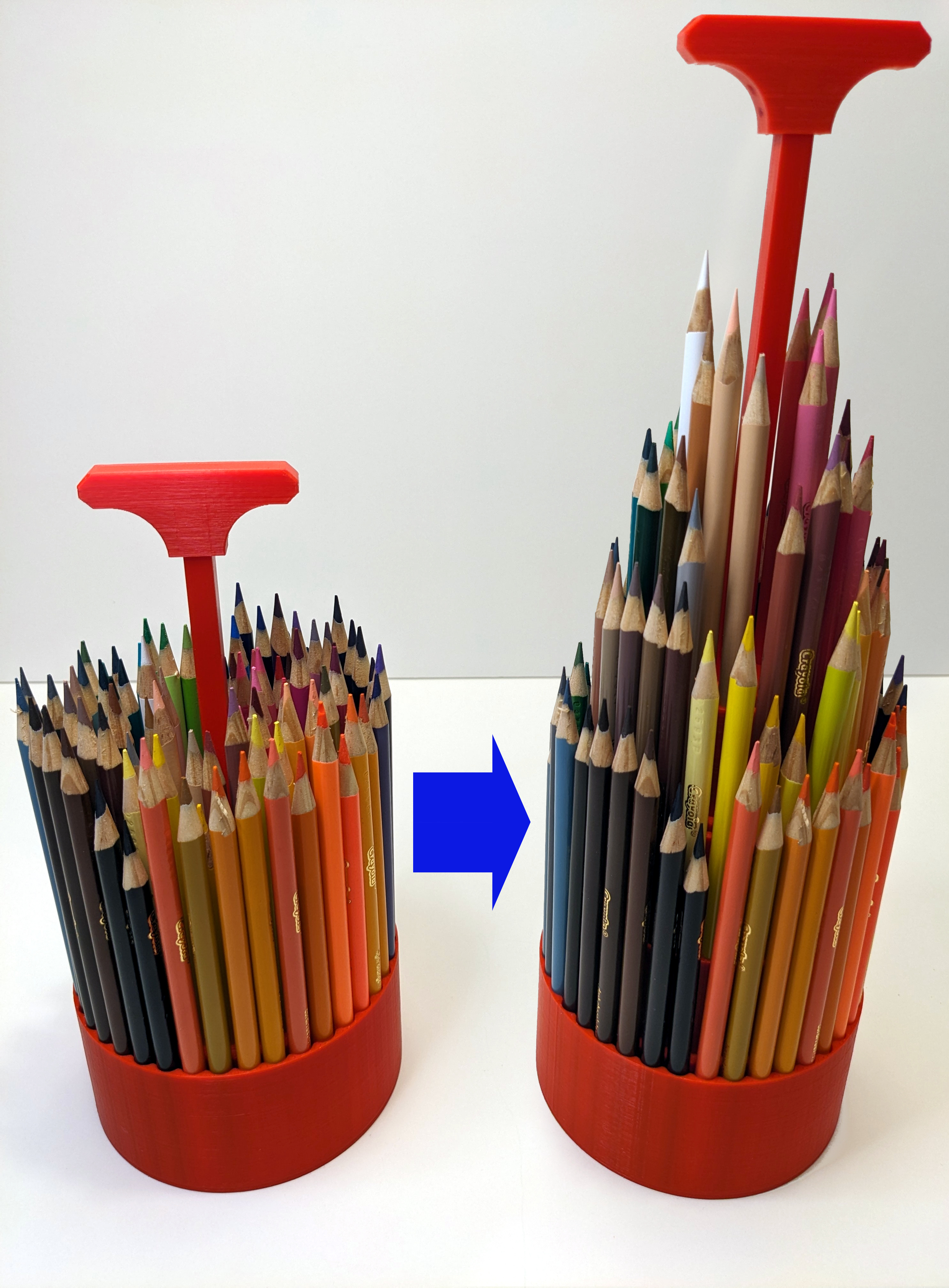 Telescoping Pencil Holder for 110 or 75 Pencils